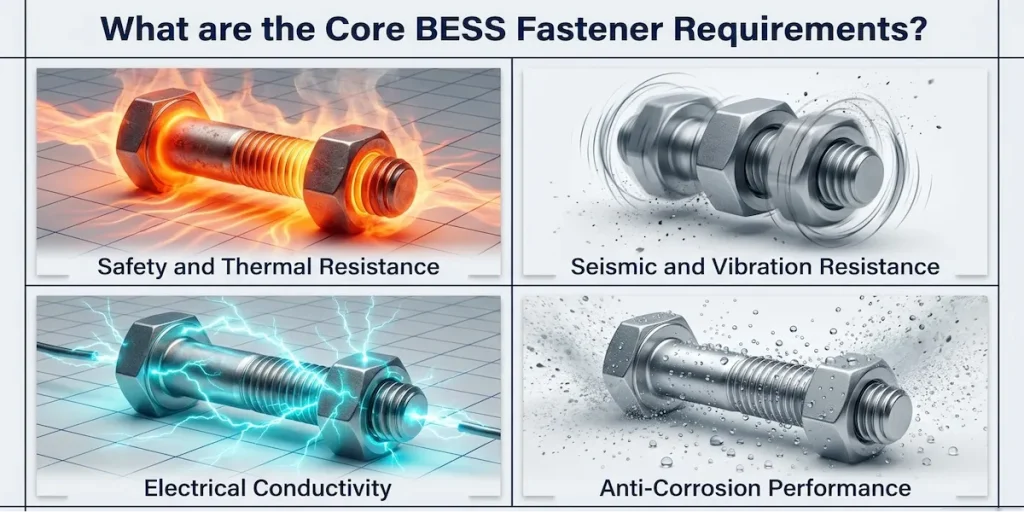 An image showing requirements for ESS structural bolts